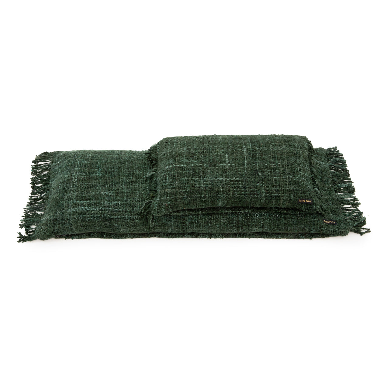 Bazar Bizar De Oh My Gee Kussenhoes - Donkergroen - 35x100