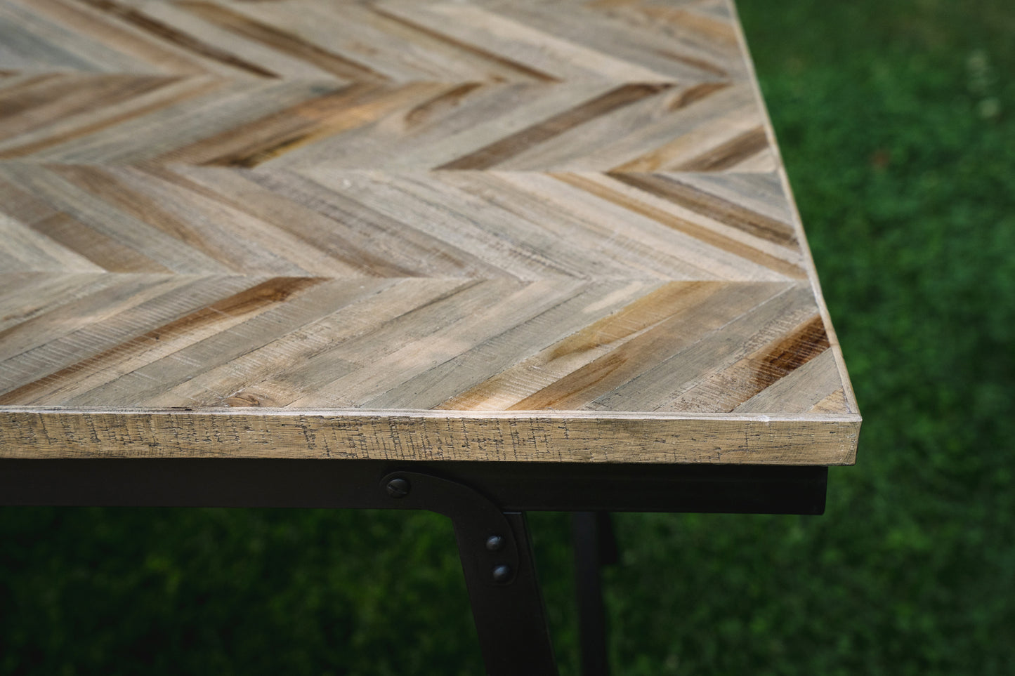 Bazar Bizar De Visgraat Markttafel - Naturel - 200cm
