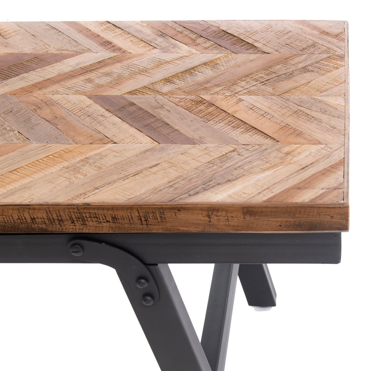 Bazar Bizar De Visgraat Markttafel - Naturel - 200cm