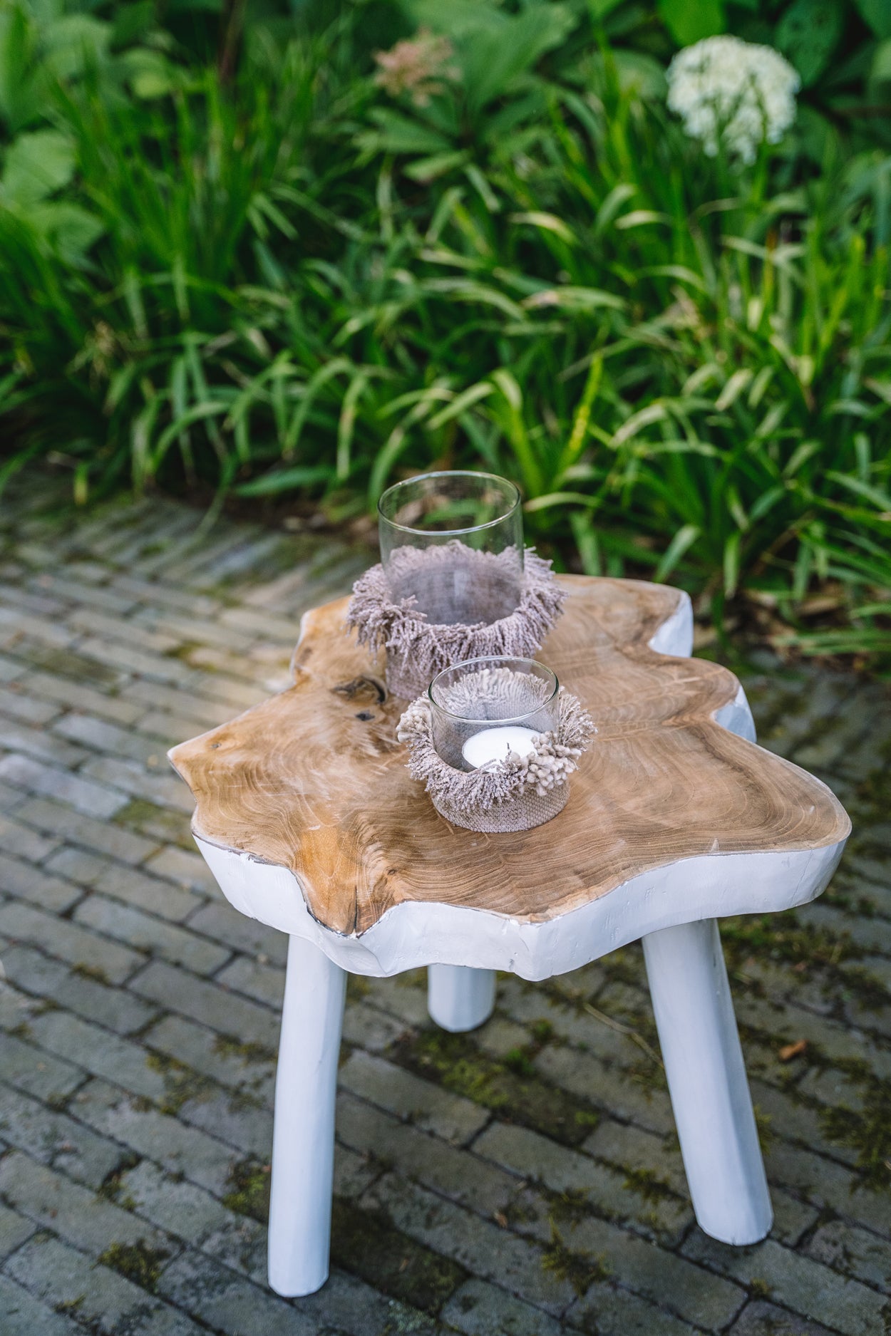 Bazar Bizar De Organic Bijzettafel - Naturel Wit