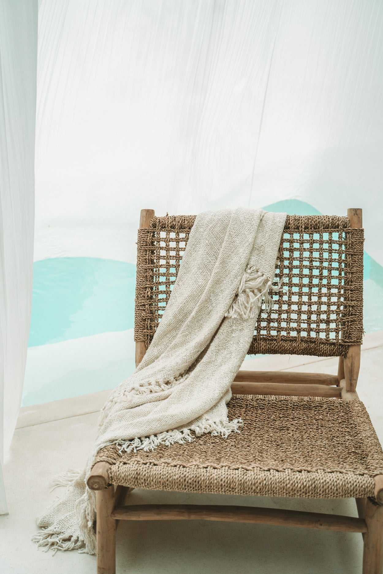 Bazar Bizar De Island Sisal Eenzit - Naturel