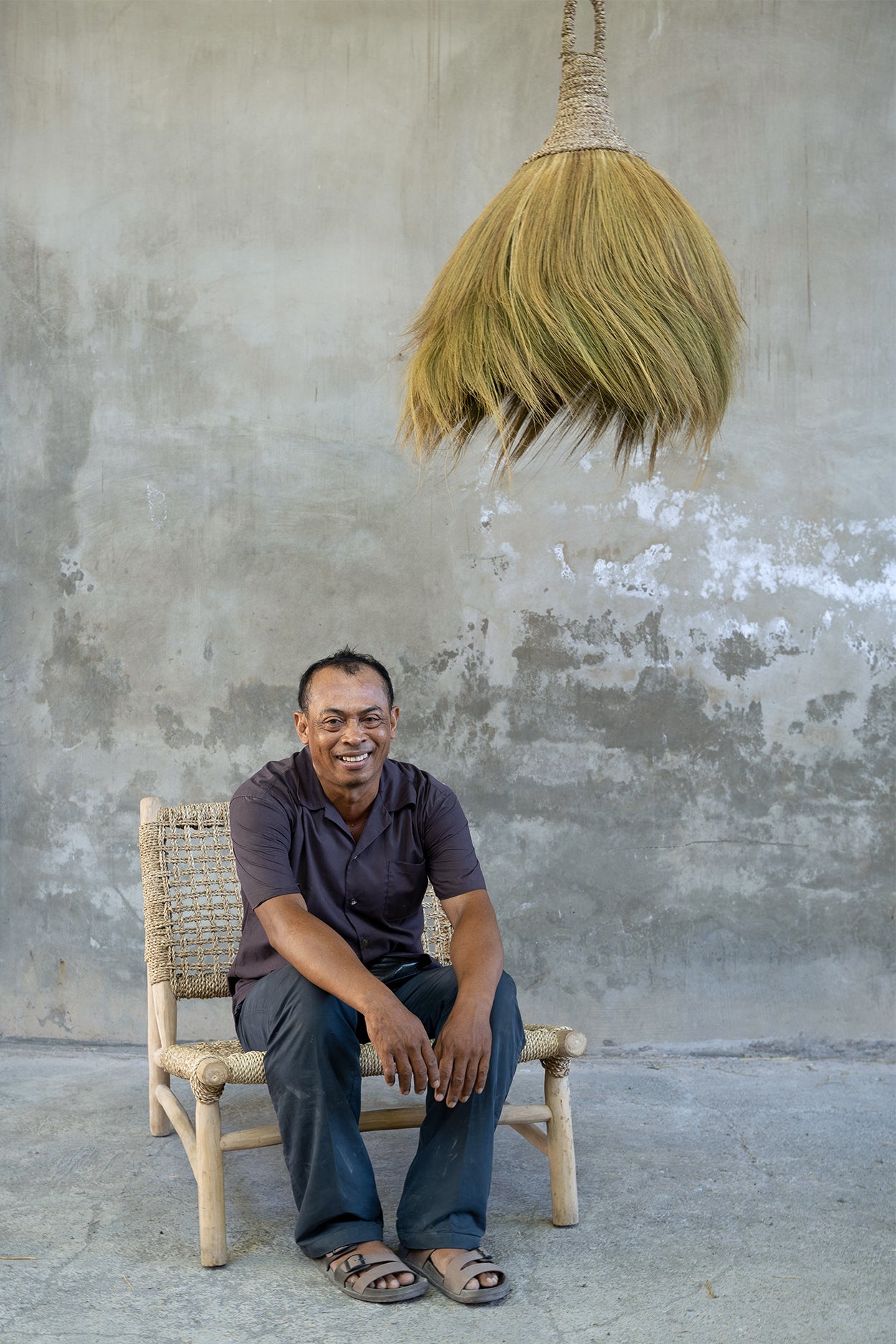 Bazar Bizar De Island Sisal Eenzit - Naturel