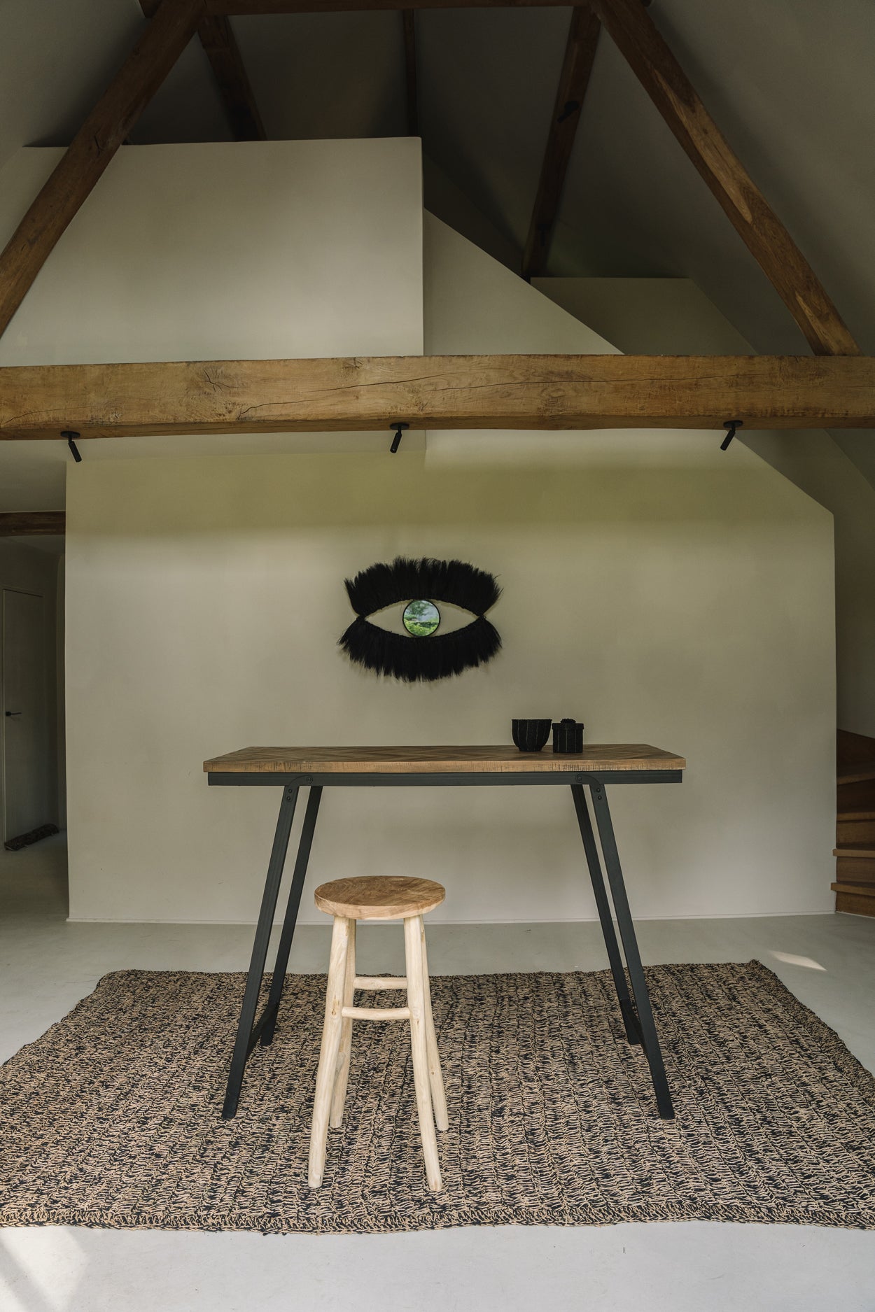 Bazar Bizar - De Black Eye Spiegel - Zwart