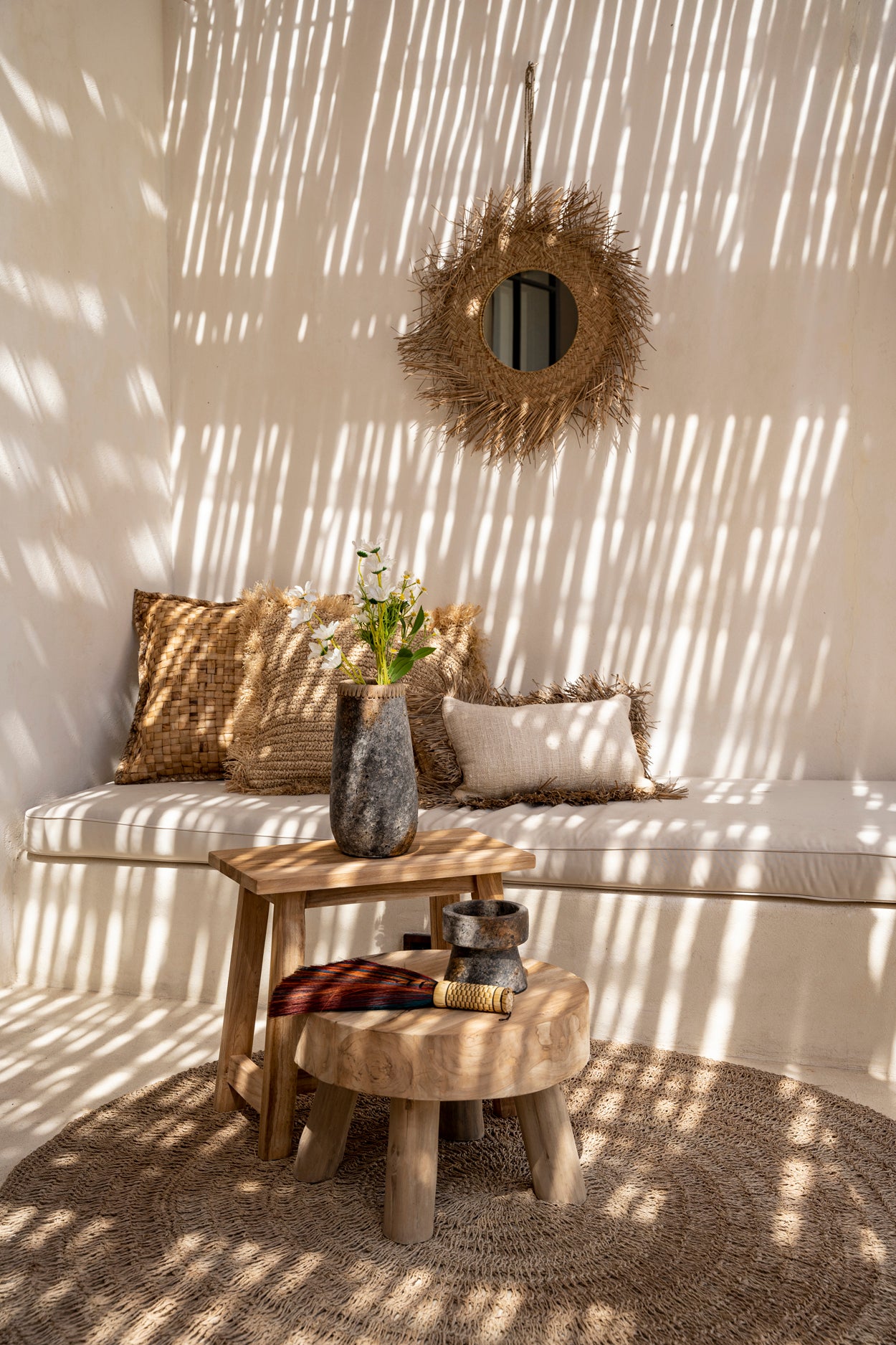 Bazar Bizar De Saint Tropez Kussenhoes - Naturel Wit - 30x50