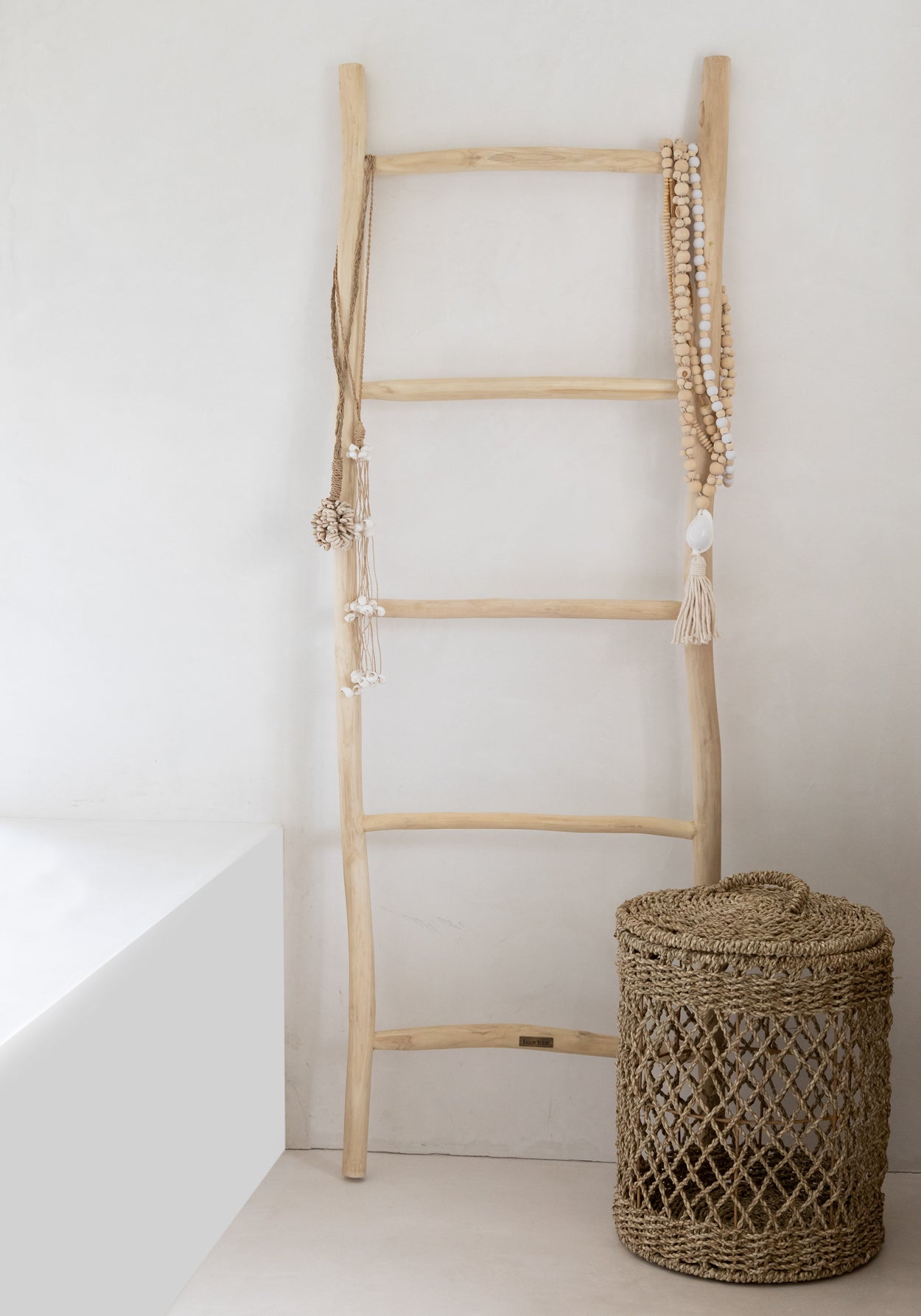 Bazar Bizar De Canggu Halsketting - Naturel Wit