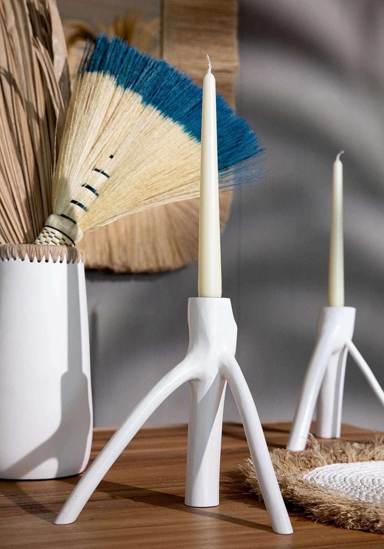 Bazar Bizar De Triple Twig Kaarshouder - Wit