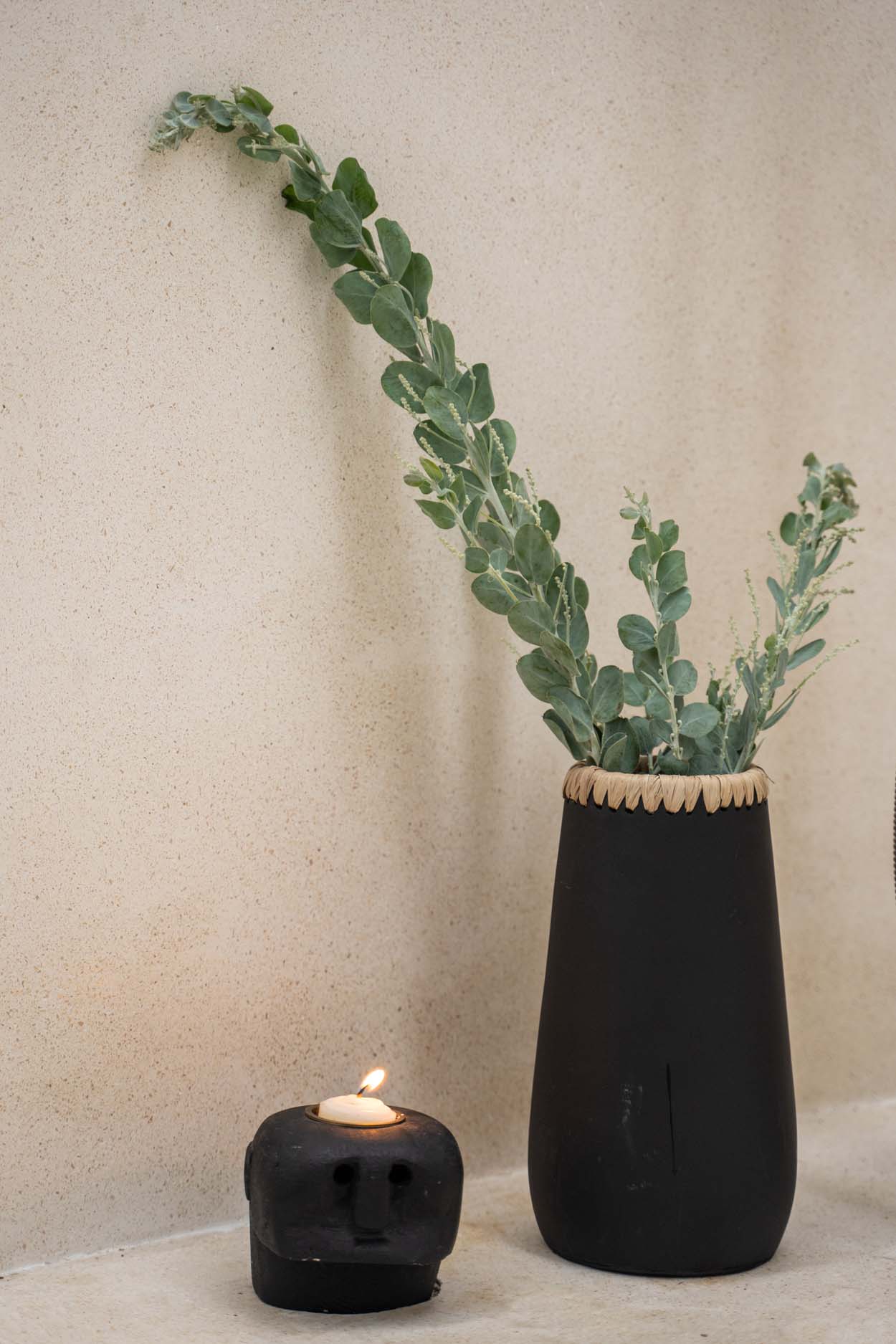 Bazar Bizar De Sneaky Vaas - Zwart Naturel - M