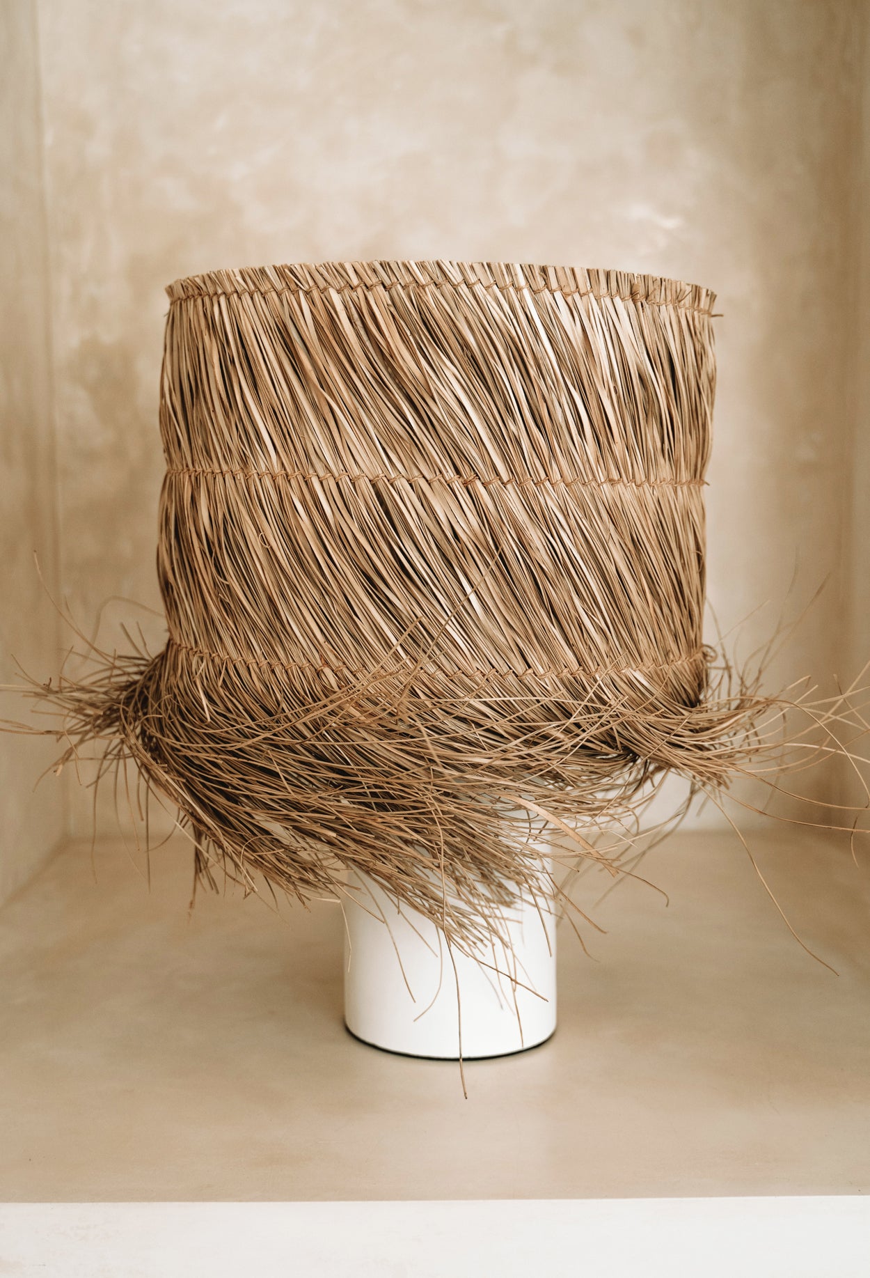 Bazar Bizar De Pandan Tafellamp - Wit Naturel
