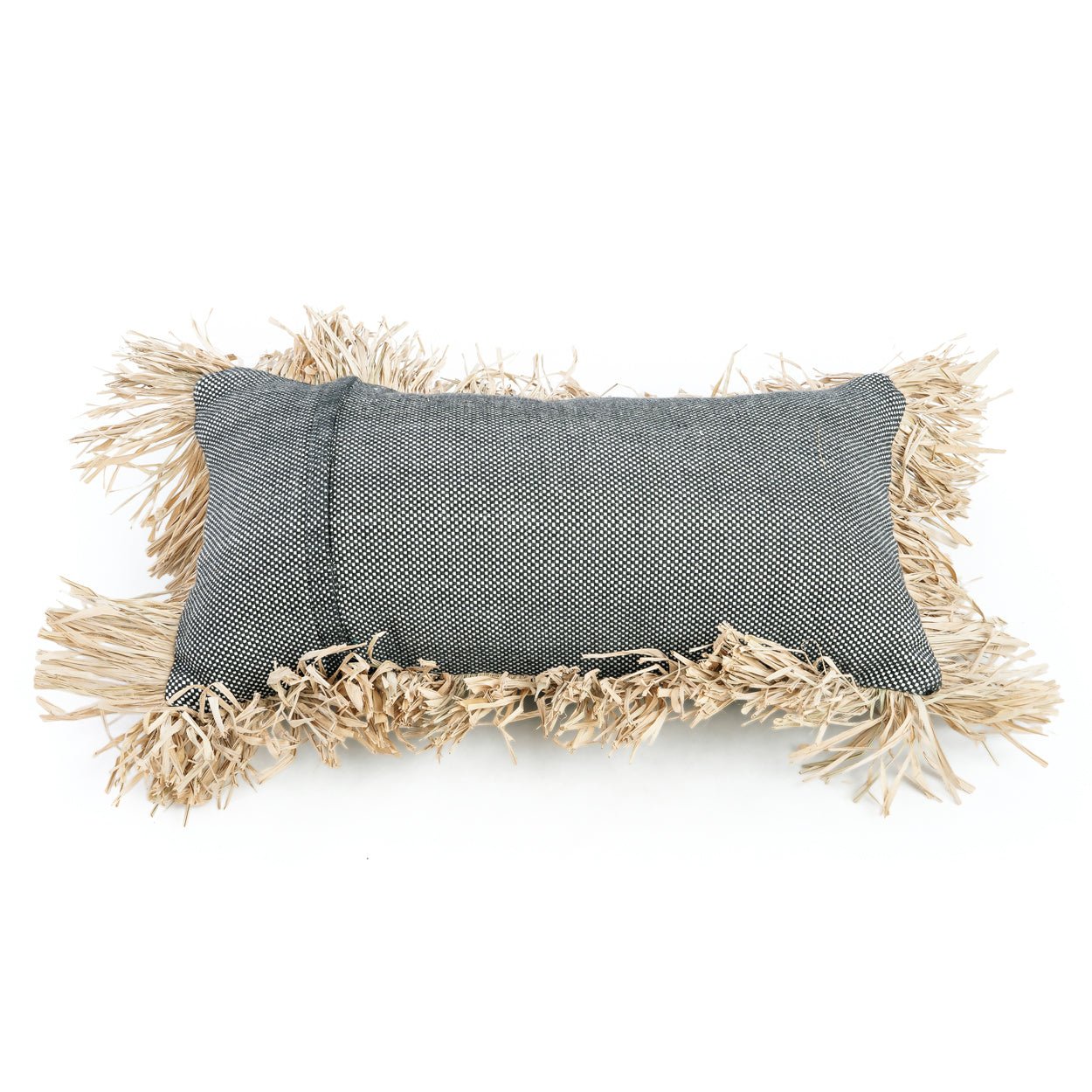 Bazar Bizar De Cotton Bonita Kussenhoes - Zwart Naturel - 30x50