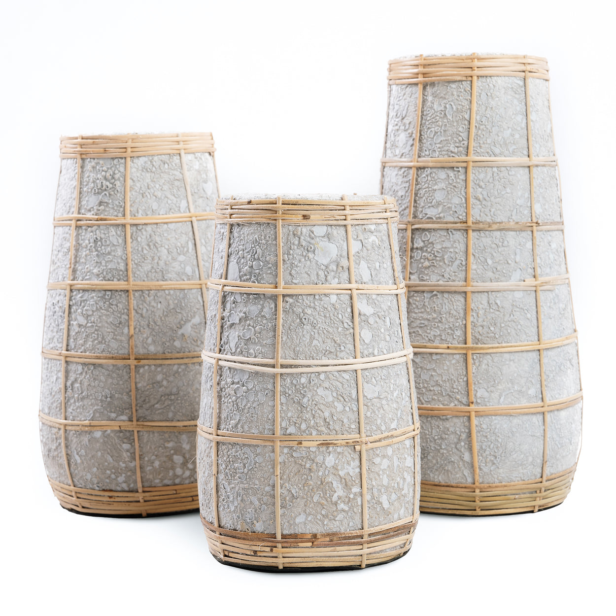 Bazar Bizar De Cutie Vaas - Betongrijs Naturel - S