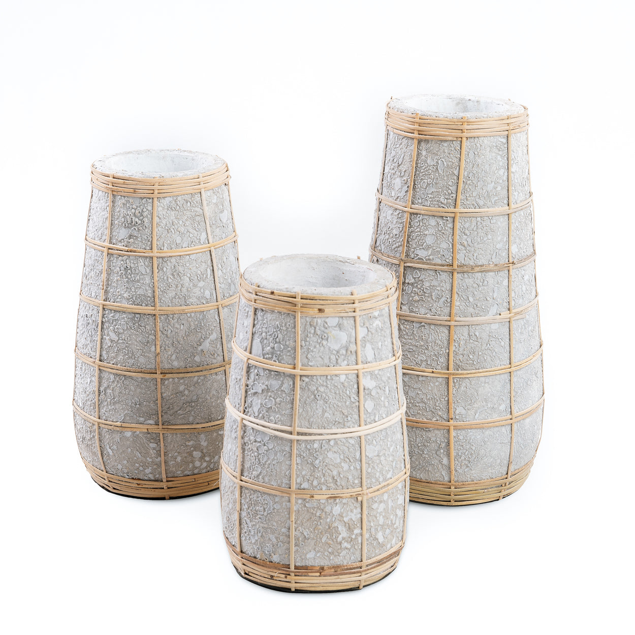 Bazar Bizar De Cutie Vaas - Betongrijs Naturel - S