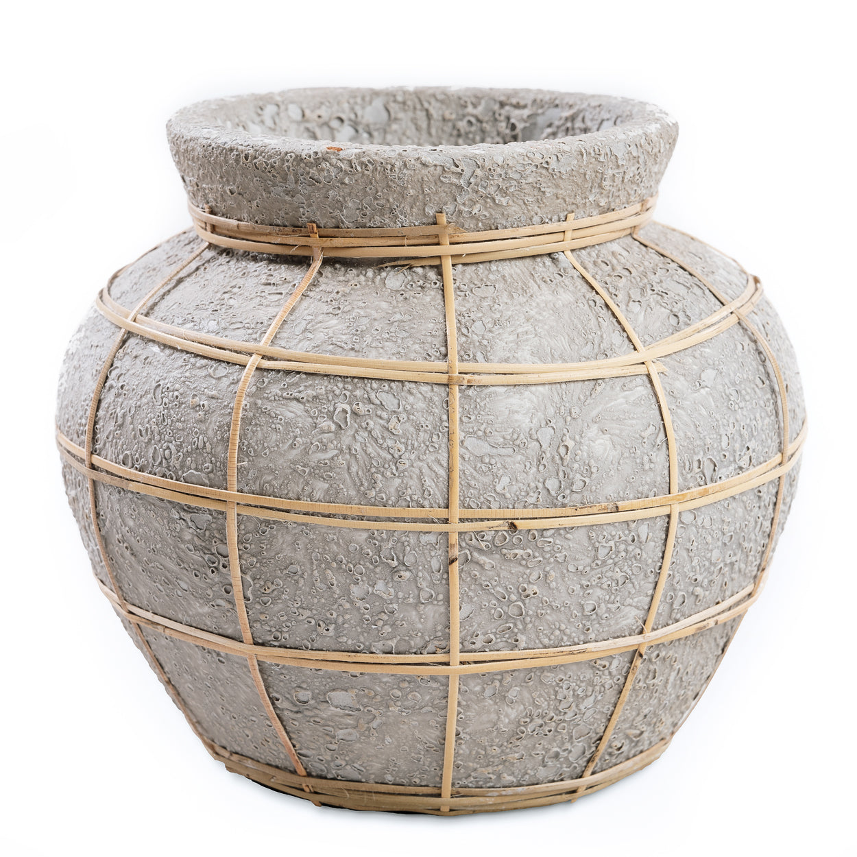Bazar Bizar - De Belly Vaas - Beton Grijs Naturel - M