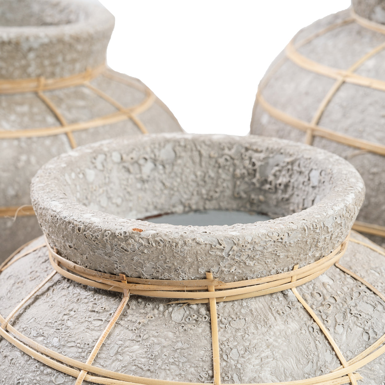 Bazar Bizar - De Belly Vaas - Beton Grijs Naturel - M