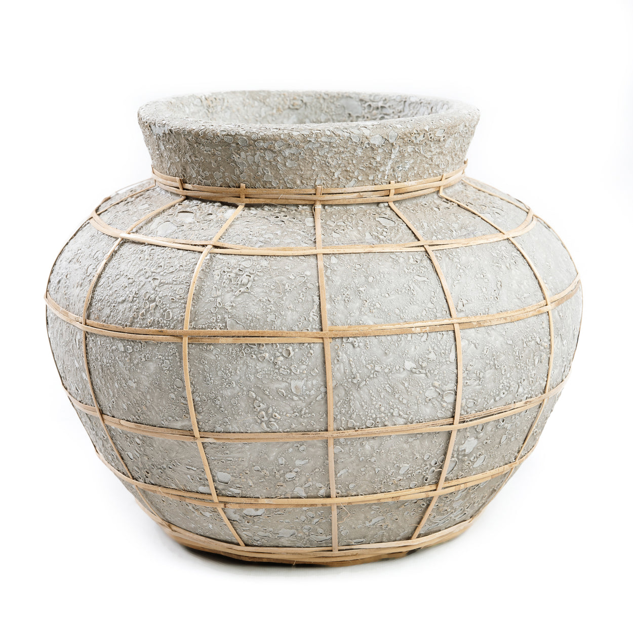 Bazar Bizar - De Belly Vaas - Beton Grijs Naturel - S