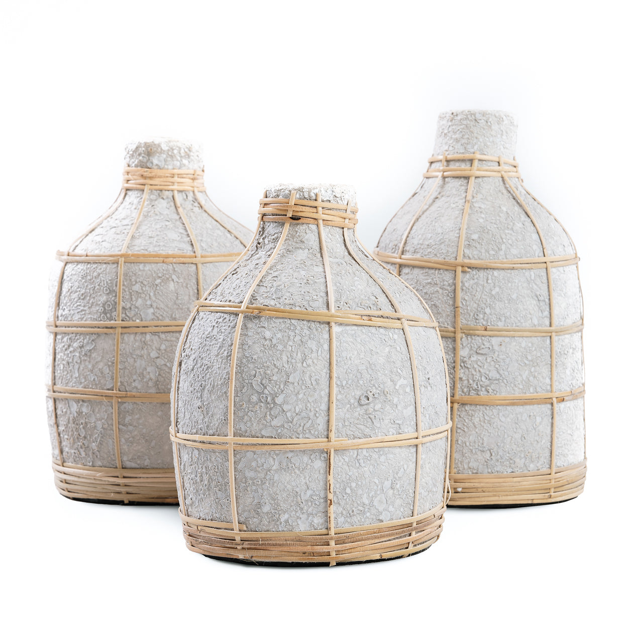Bazar Bizar De Whoopy Vaas - Betongrijs Naturel - M