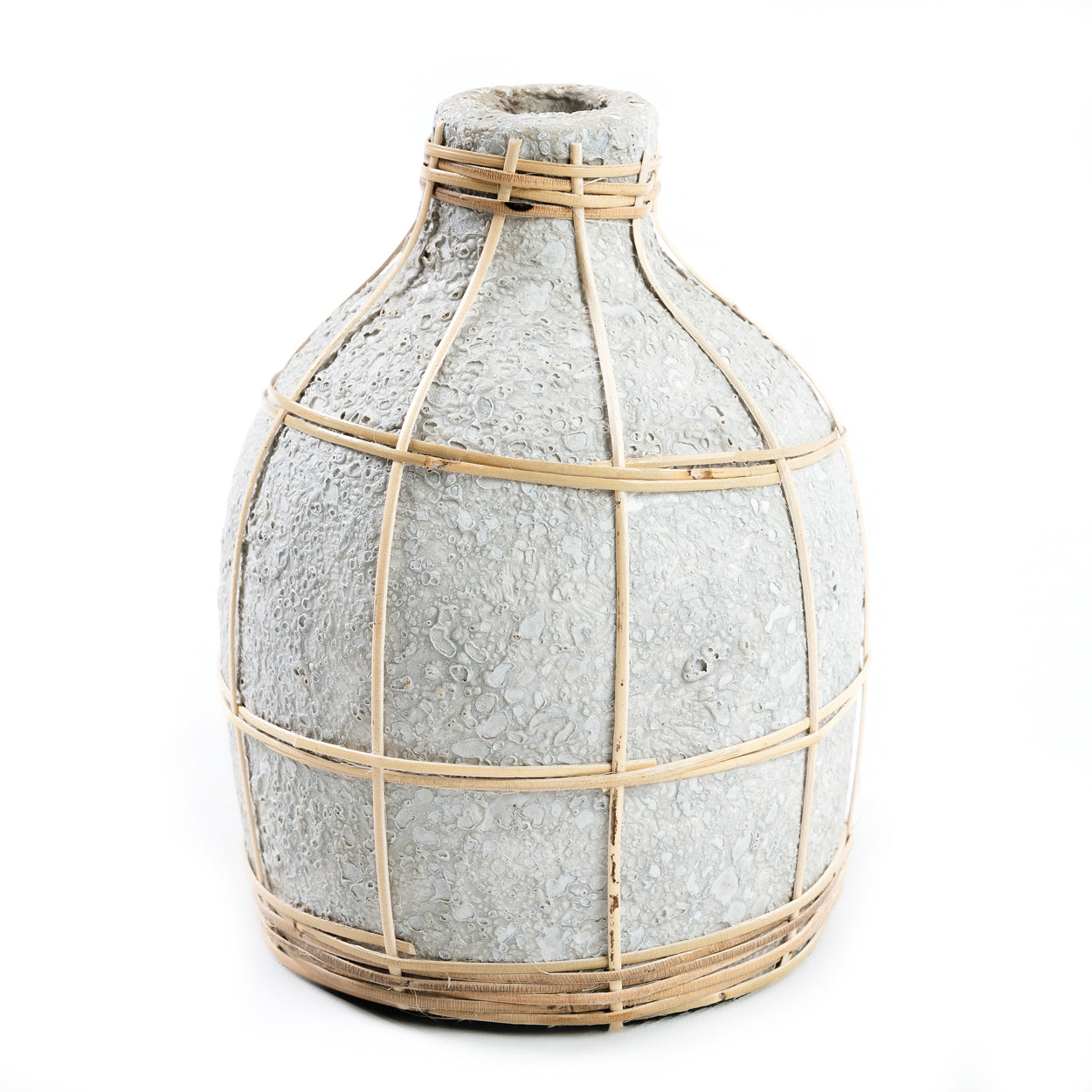 Bazar Bizar De Whoopy Vaas - Betongrijs Naturel - S