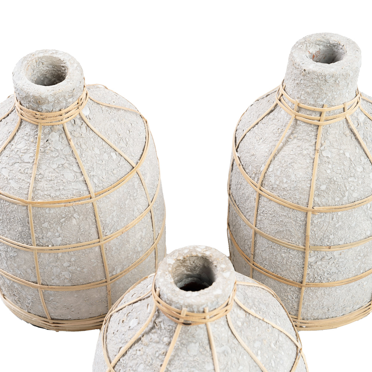Bazar Bizar De Whoopy Vaas - Betongrijs Naturel - S