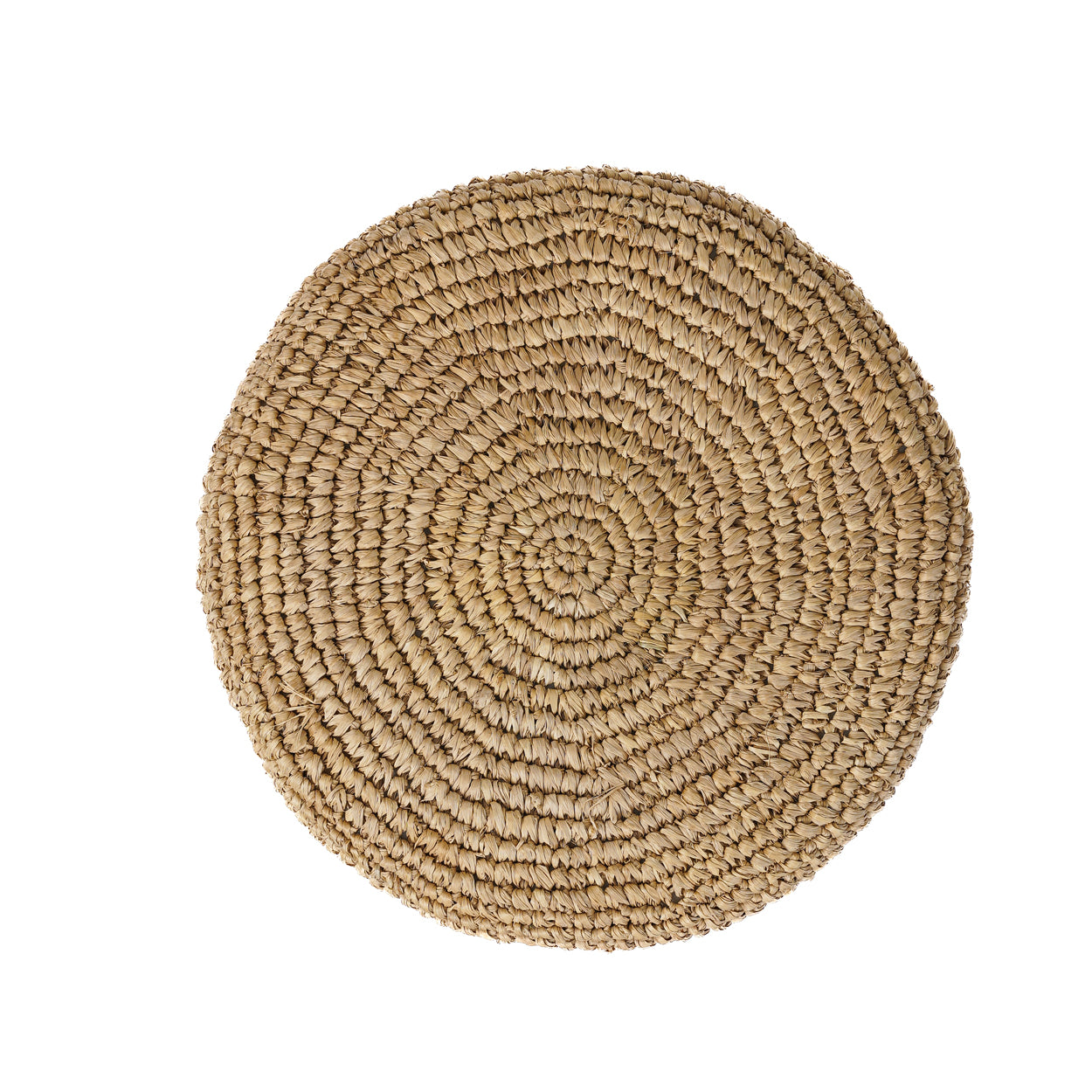 Bazar Bizar Raffia Kruk - Naturel