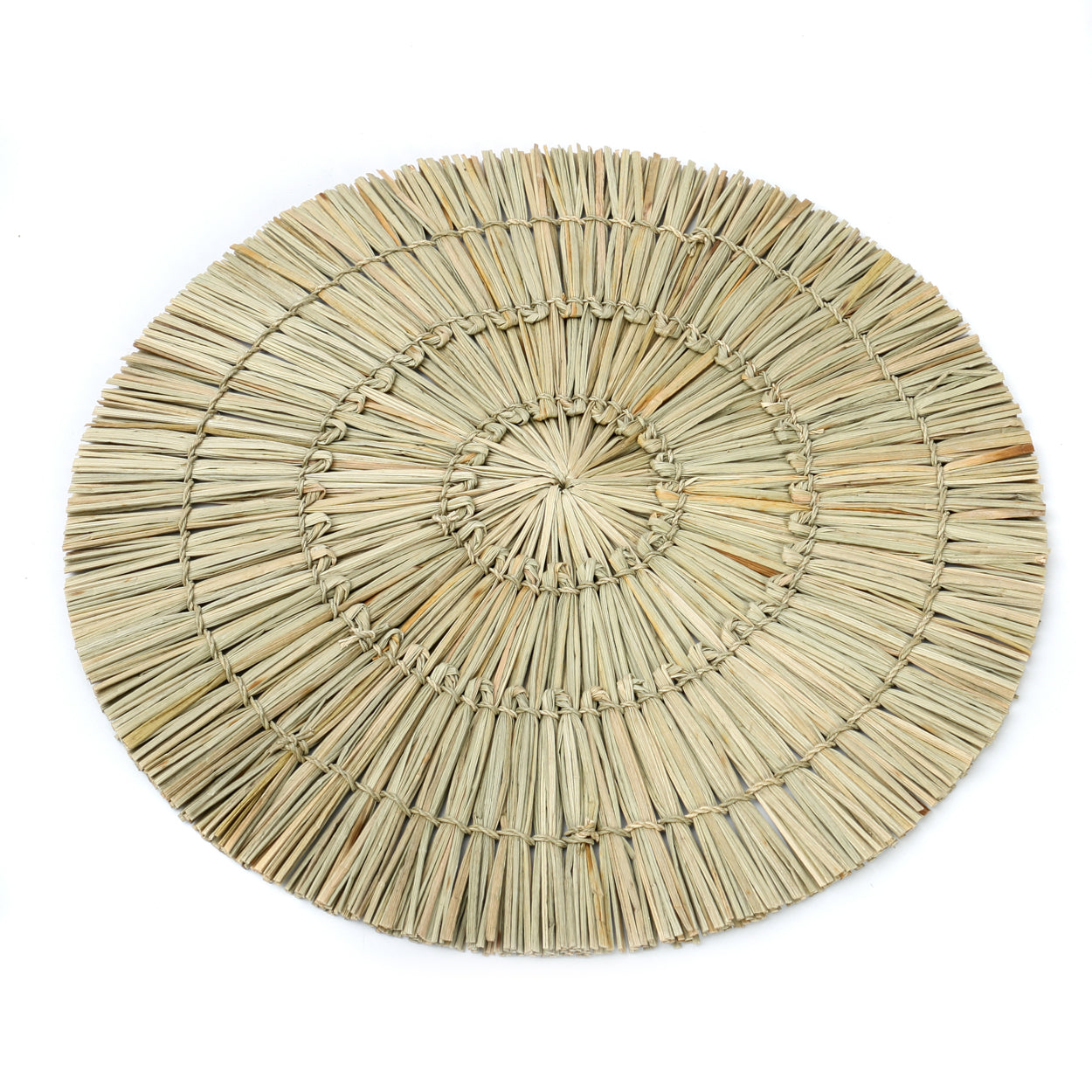Bazar Bizar - De Alang Alang Placemat - Rond - Naturel