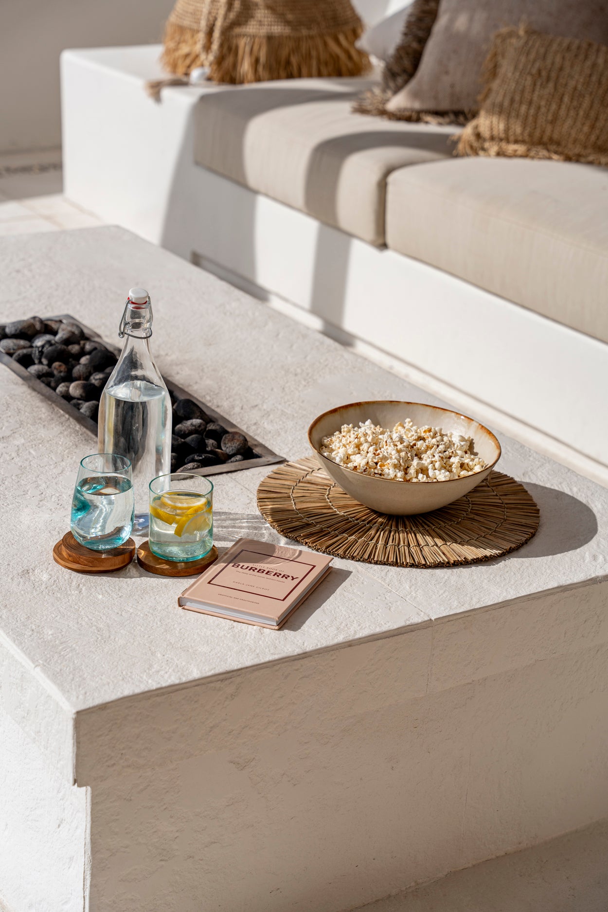 Bazar Bizar - De Alang Alang Placemat - Rond - Naturel