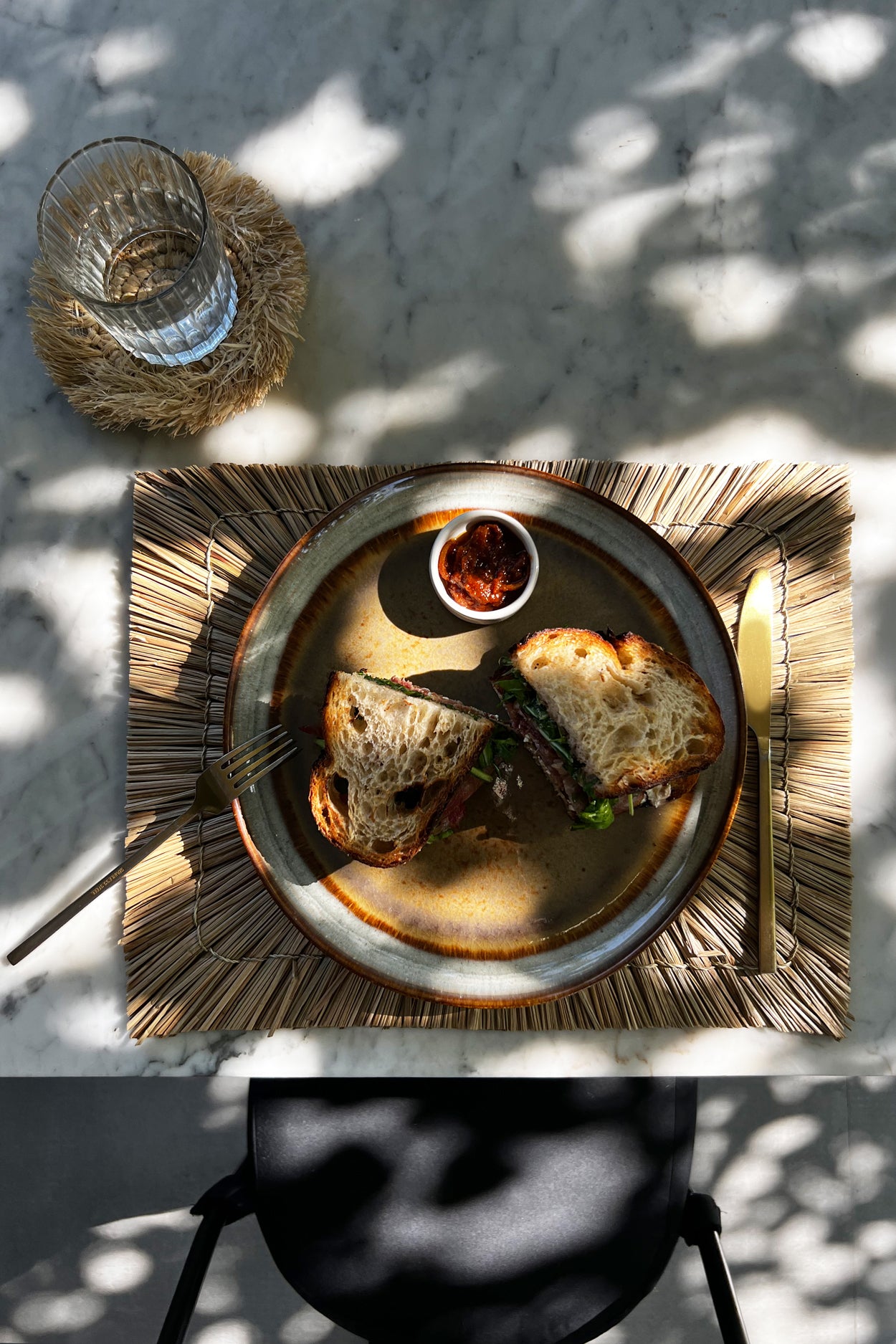 Bazar Bizar - De Alang Alang Placemat - Rechthoekig - Naturel