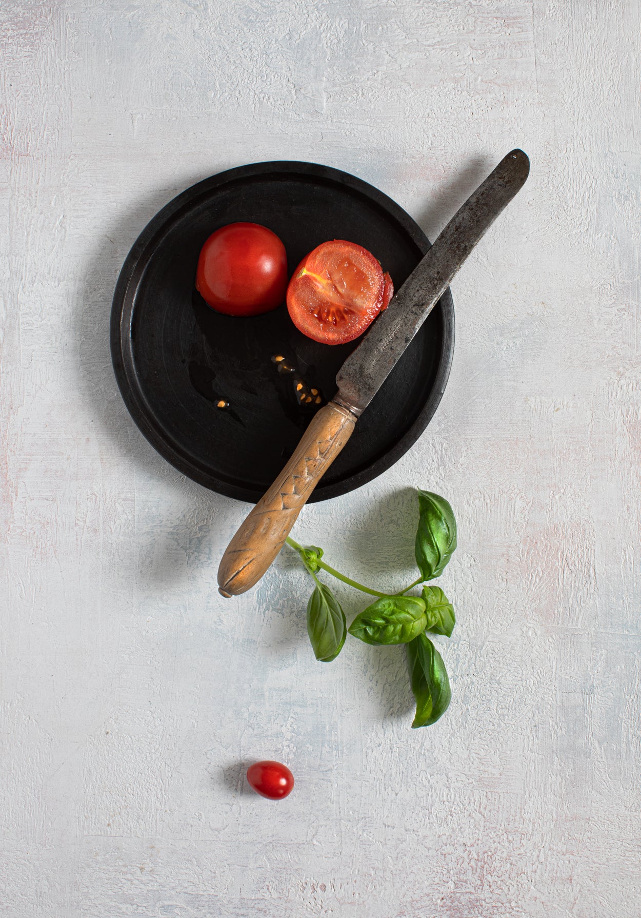 Bazar Bizar Het Terracotta Burned Bord - Zwart - S