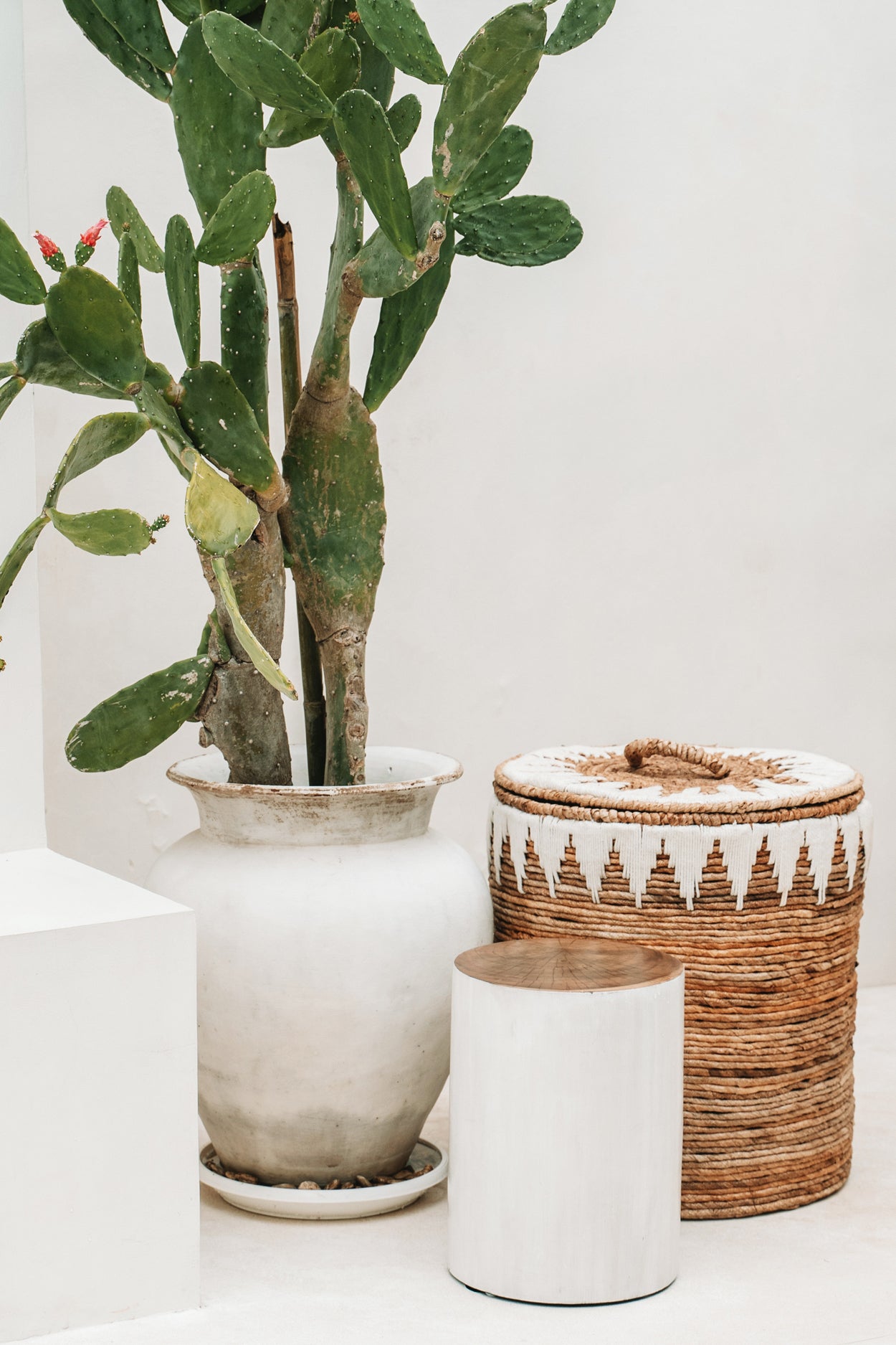 Bazar Bizar The Tribe Stool - Natural White