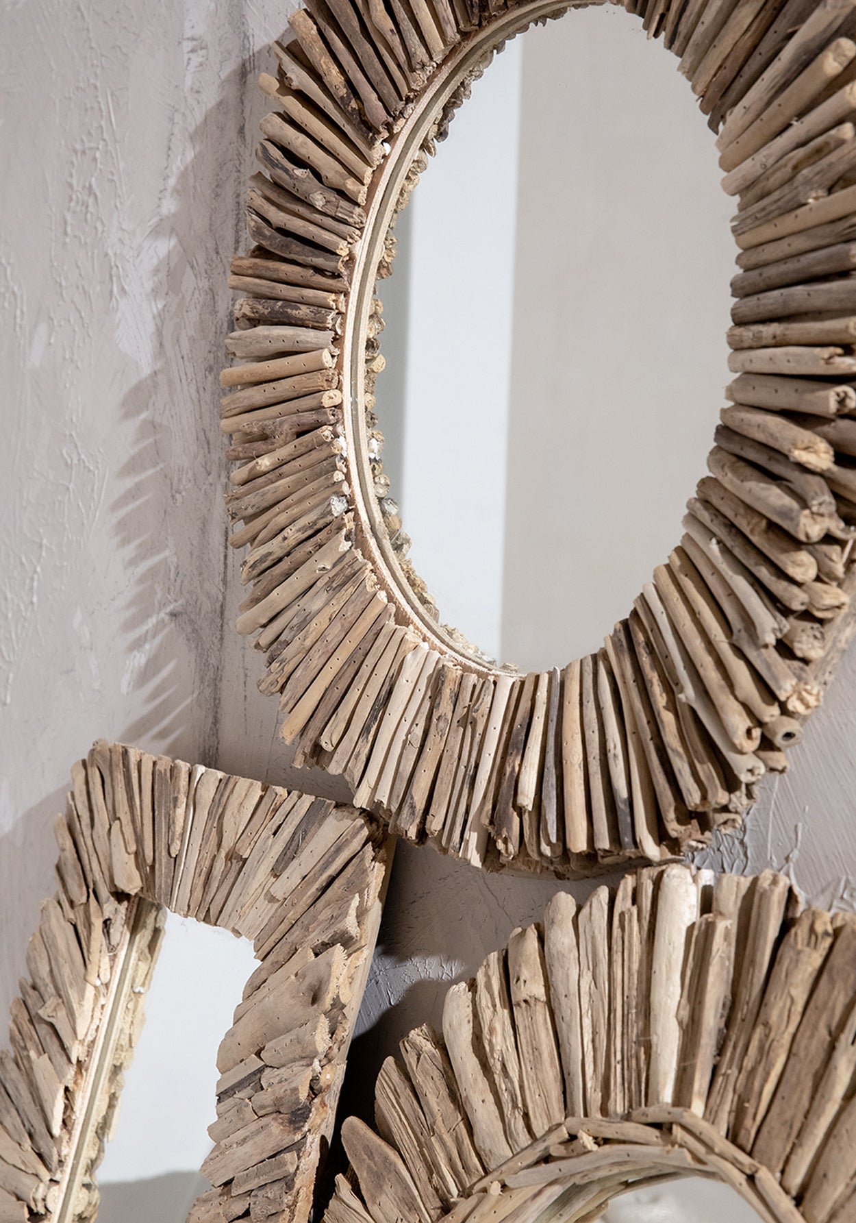 Bazar Bizar De Driftwood Crown Spiegel - Naturel - M