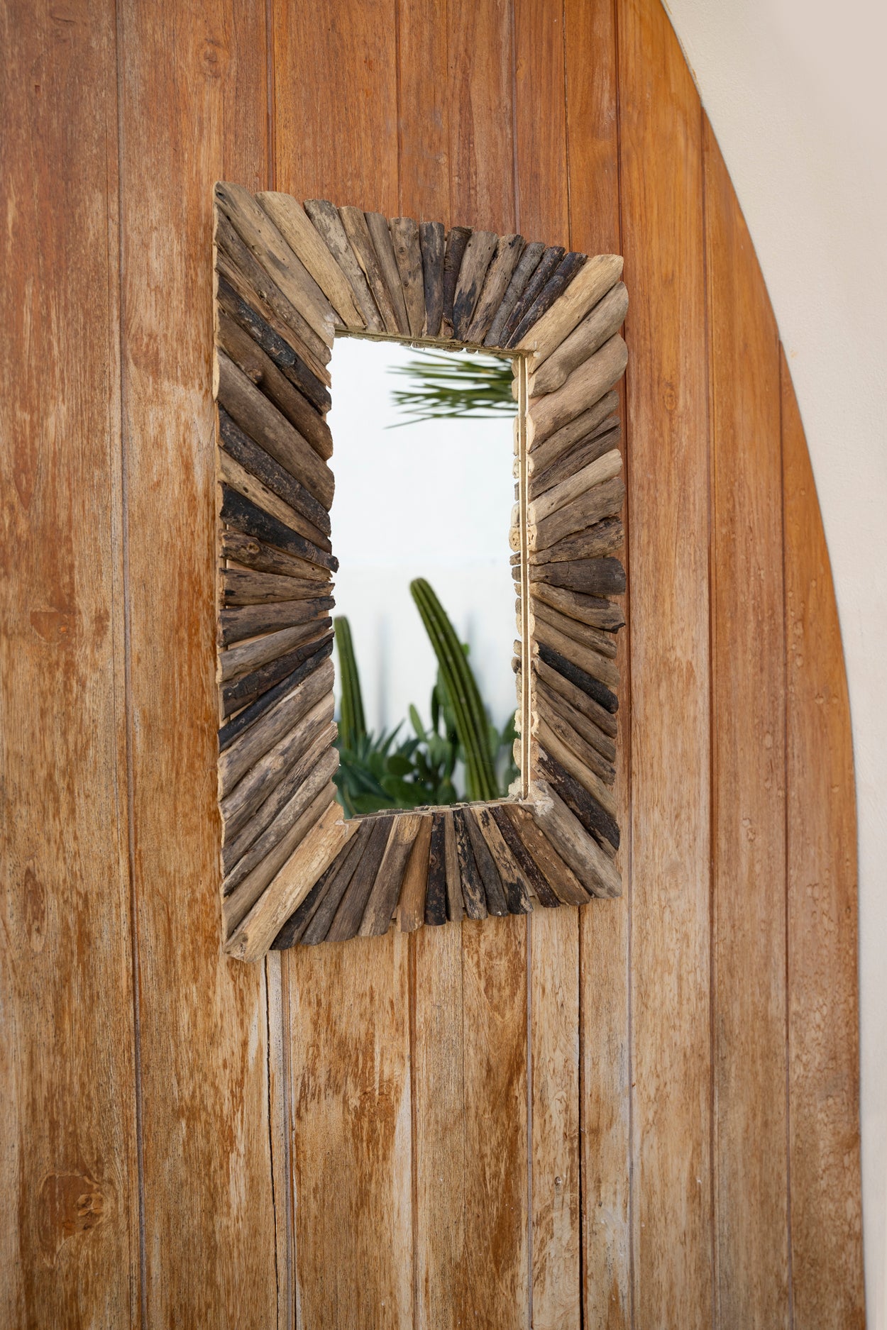 Bazar Bizar De Driftwood Framed Spiegel - Naturel - M