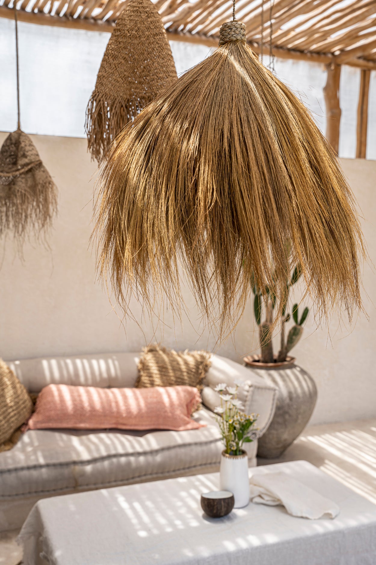 Bazar Bizar De Rayung Hut Hanglamp - Naturel - L