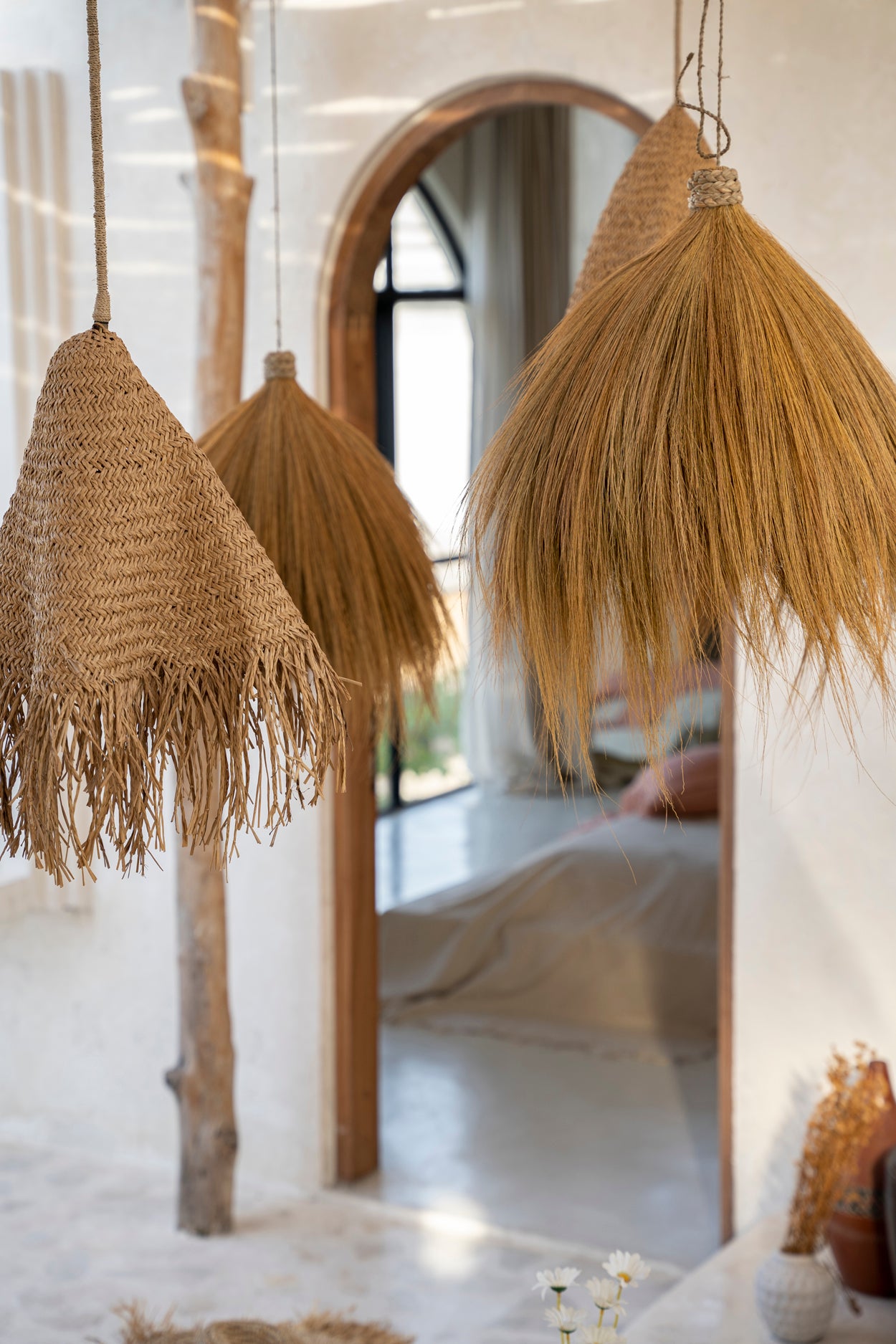 Bazar Bizar De Rayung Hut Hanglamp - Naturel - L