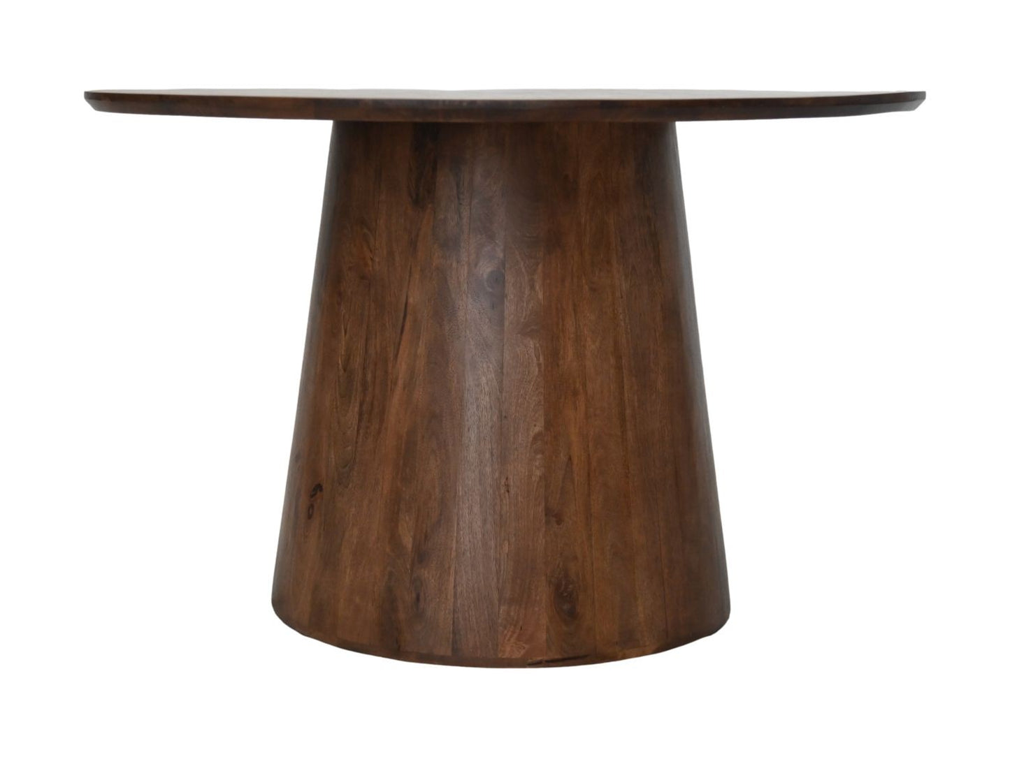 HSM Collection-Ronde Eettafel Drum-140X140X77-Bruin-Mango
