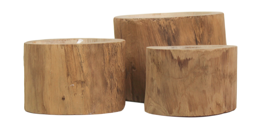 HSM Collection-Kaars Teak Small-ø8x8-Naturel-Teak