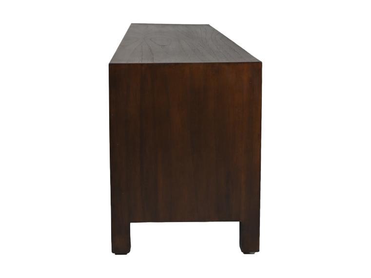 HSM Collection-Tv Meubel 3 Deur-160x42x55-Bruin-Teak Fineer