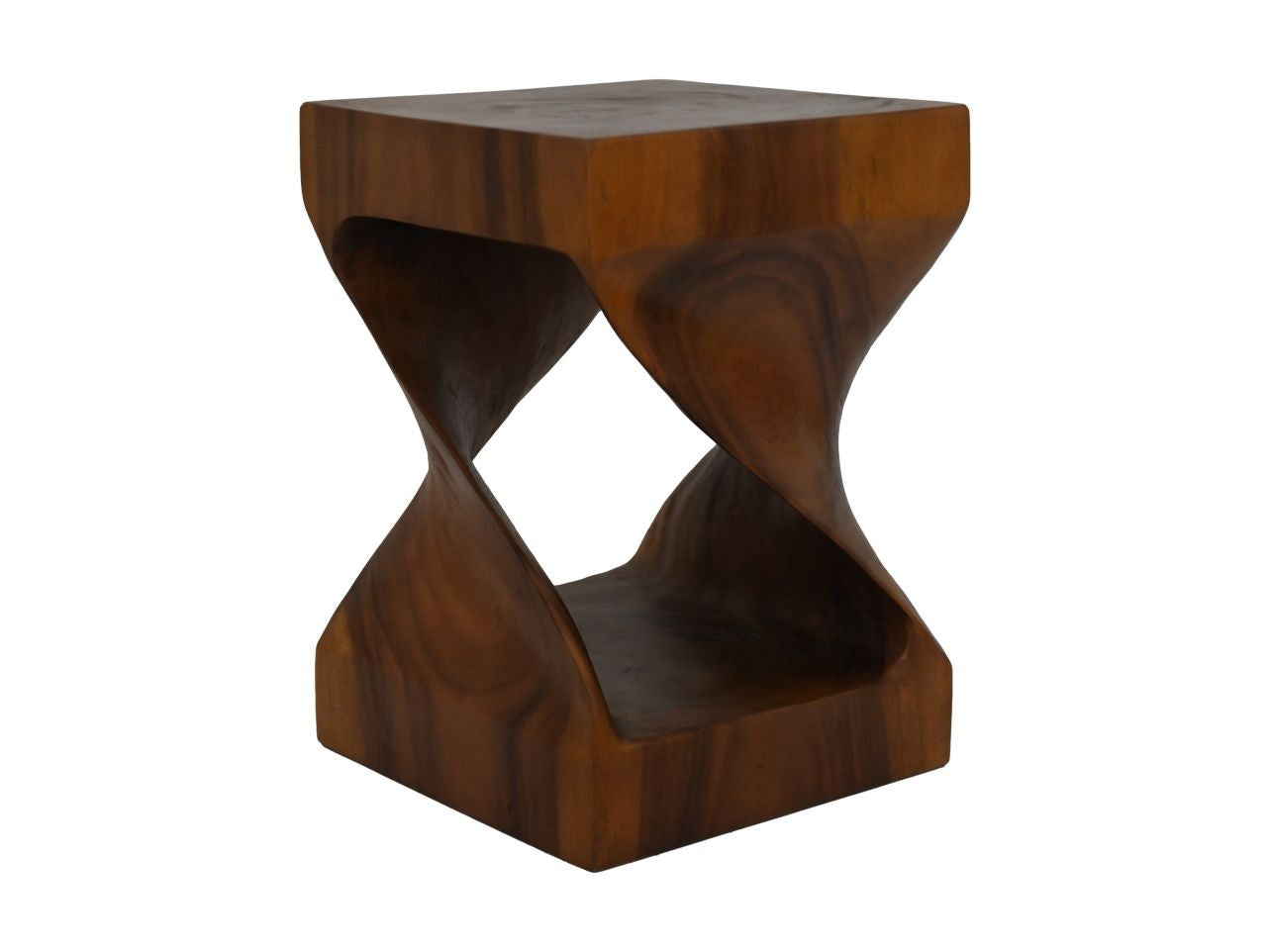 HSM Collection-Vierkante Bijzettafel-30x30x42-Bruin-Munggur