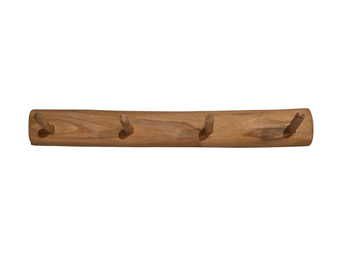 HSM Collection -Kapstok 4 Haken - 60x7x10 - Naturel - Teak