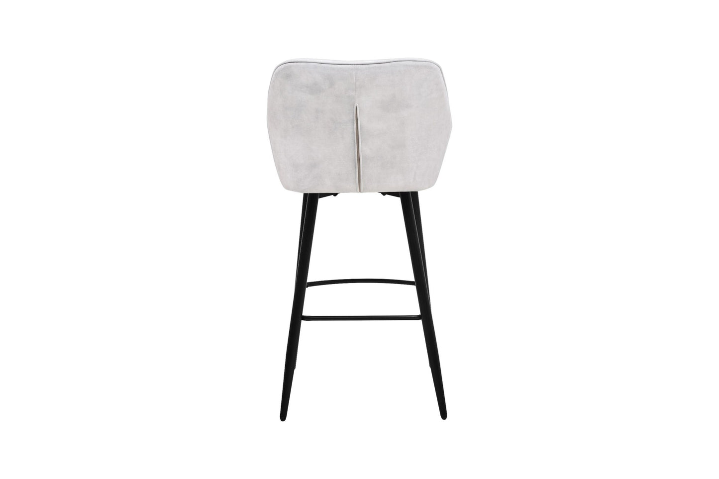 HSM Collection-Barkruk Liverpool S/2-56x61x107-Beige/Zwart-Stof/Metaal