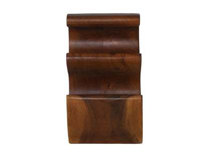 HSM Collection-Staand Wijnrek 3 Flessen-25x18x31-Bruin-Munggur