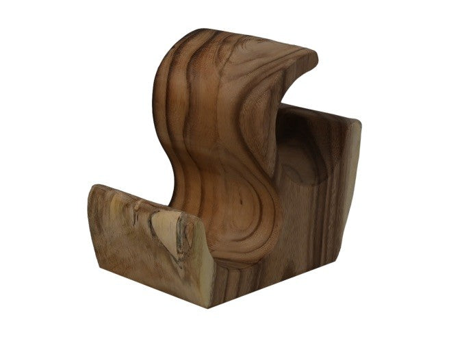 HSM Collection-Staand Wijnrek 2 Flessen-21x15x22-Naturel-Munggur