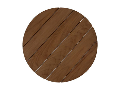 HSM Collection-Ronde Tuinbijzettafel-45x45x35-Naturel-Teak