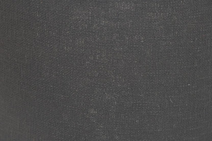 HSM Collection-Ronde Lampenkap-ø42x28-Zwart-Jute/Wol