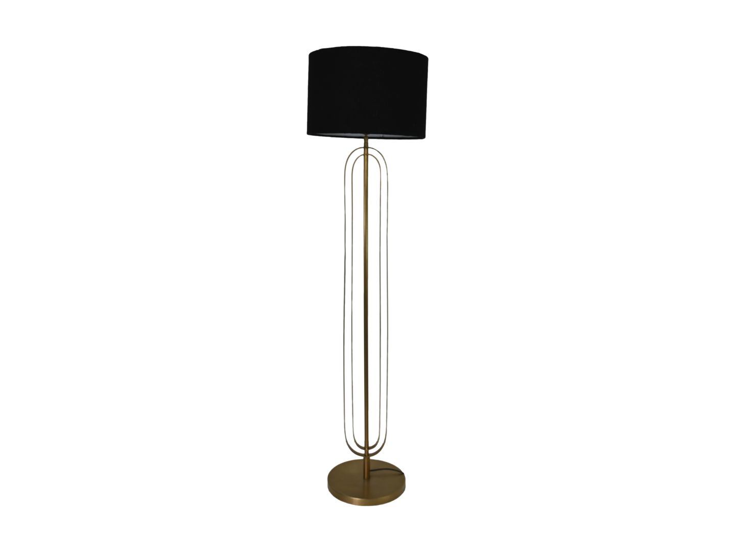 HSM Collection-Ronde Lampenkap-ø42x28-Zwart-Jute/Wol