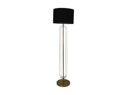 HSM Collection-Ronde Lampenkap-ø42x28-Zwart-Jute/Wol