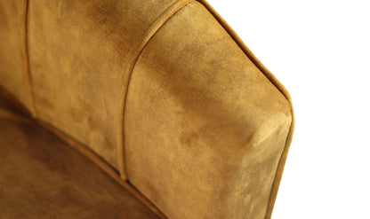 HSM Collection-Fauteuil Chester-72x71x80-Goud/Zwart-Stof/Metaal