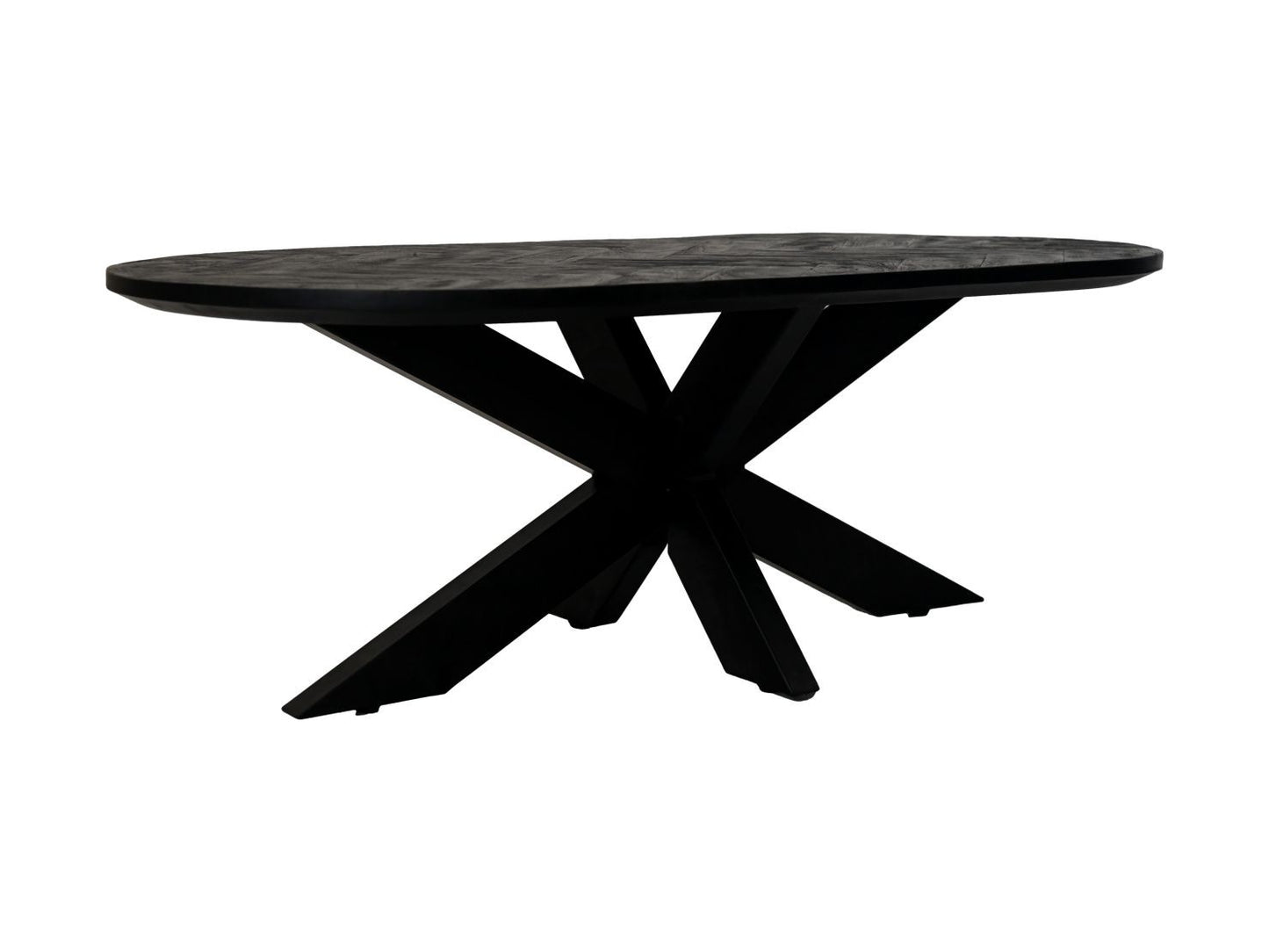HSM Collection-Rechthoekige Salontafel Mozaiek-120x60x44-Zwart-Mango/Metaal