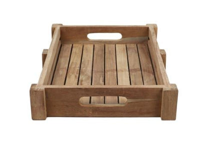 HSM Collection-Rechthoekig Dienblad -30x40x7-Naturel-Teak