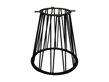 HSM Collection-Tafelonderstel Trapezium-70x40x74-Zwart-Metaal