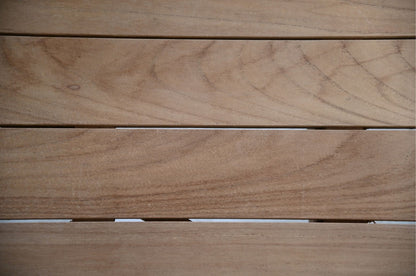 HSM Collection-Ronde Tuinsalontafel-75x75x37-Naturel-Teak