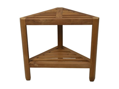 HSM Collection-Driehoekige Tuinbijzettafel-46x30x46.5-Naturel-Teak