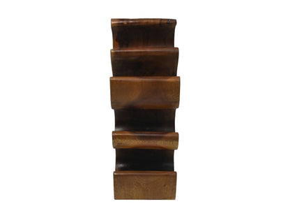 HSM Collection-Staand Wijnrek 6 Flessen-27x18x50-Bruin-Munggur